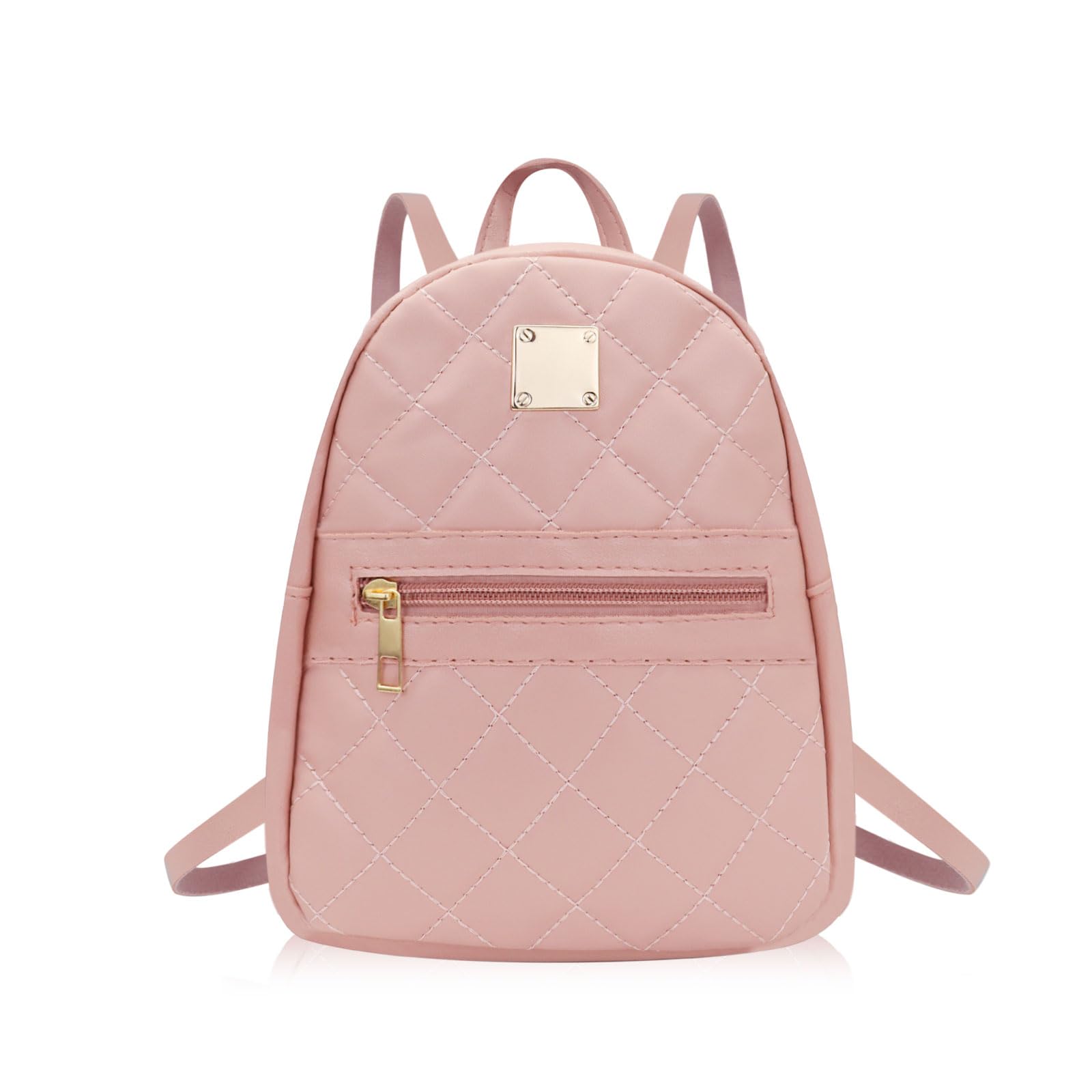 WisePoint Womens Backpack Purse, PU Leather Small Backpack Purse for Women and Girls,Stylish Mini Backpack Cute Backpack (pink)