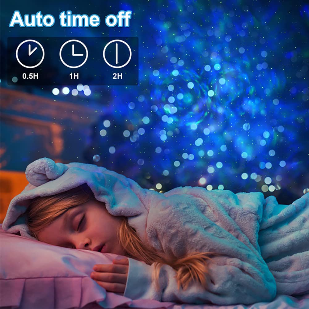 Proiettore a Luce Stellare, LED Rotazione Proiettore Lampada con Telecomando,10 modalità, per Adulti, Bambini, Feste, Regali, Natale, Decorazione della Casa