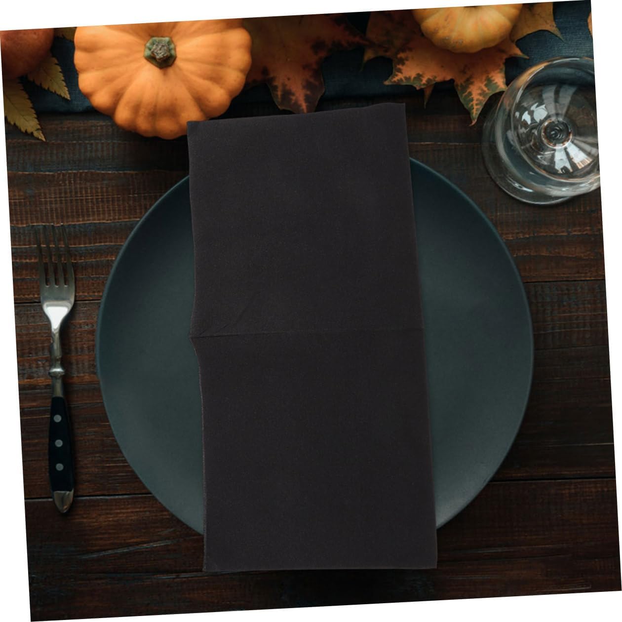 Black Disposable Paper Napkins 2-ply Thickened Soft Dinner Napkins for Weddings Party Hotel Use Decorative Holiday and Birthday Event 100 Pieces