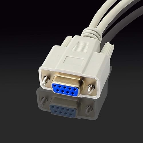 Miniatura 4 de PNGKNYOCN Cable divisor DB9 Y de 11.8 in DB9 9 Pin 1 hembra ale a 2 macho Rs232 Serial Splitter Adaptador recto Cable YOUCHENG para conectar varios