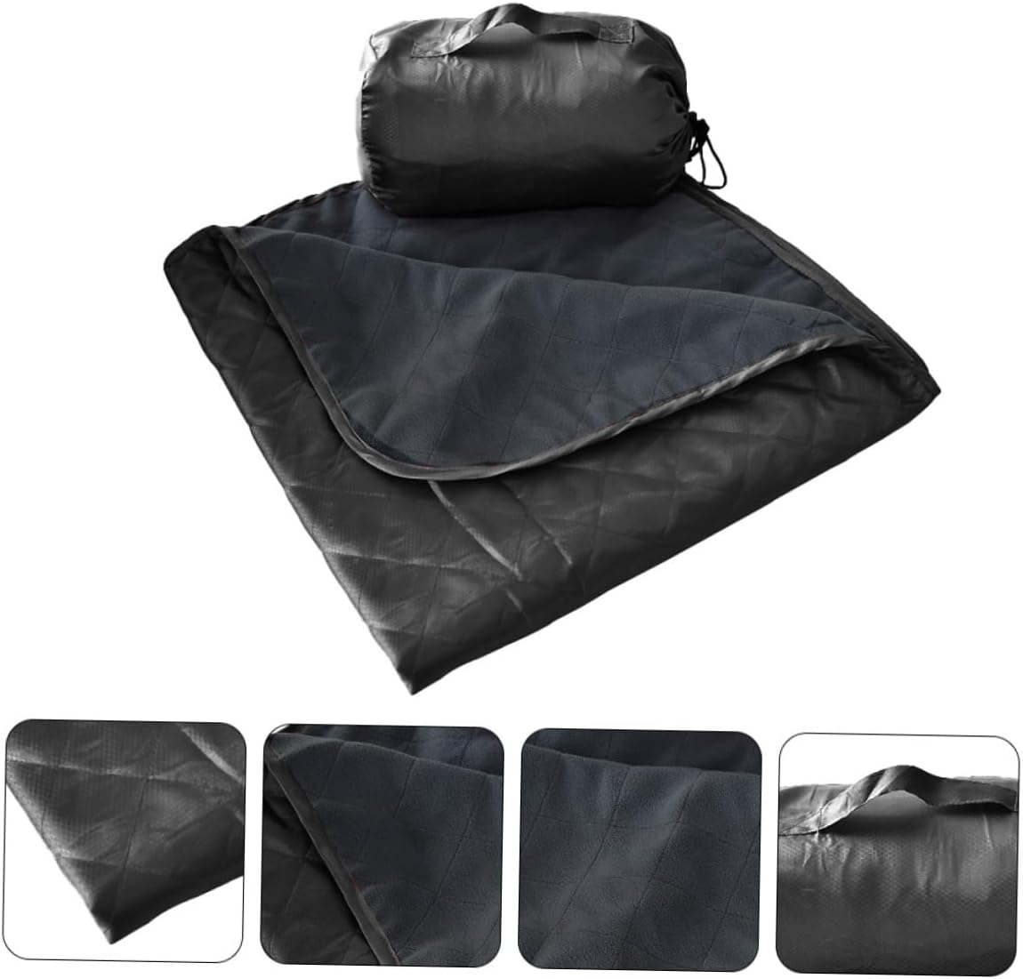 Outdoor Camping Blanket and Warm Fleece Nap Blanket Waterproof Moisture-Resistant Portable Picnic Mat for Hiking and Beach Use