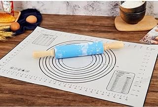 Large Non-Stick Silicone Baking Mat 20"x28" – Pastry Mat with Measurements for Rolling Dough, Pie Crusts, Cookies, and More