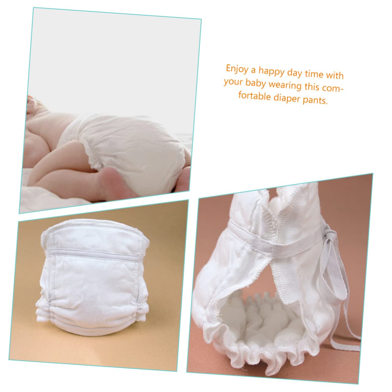 TOYANDONA 6 Piezas pantalón de pañal de algodón pañales reutilizables para bebe fraldas reutilizáveis bebé pañales lavables cubierta de pañal de tela pañales bebe recien nacido ropa interior