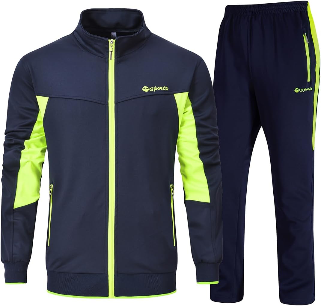 Men's Tracksuits Outfits Set 2 Piece Jogging Suits Warm Up Sweatsuits Sweat Track Suits Sets