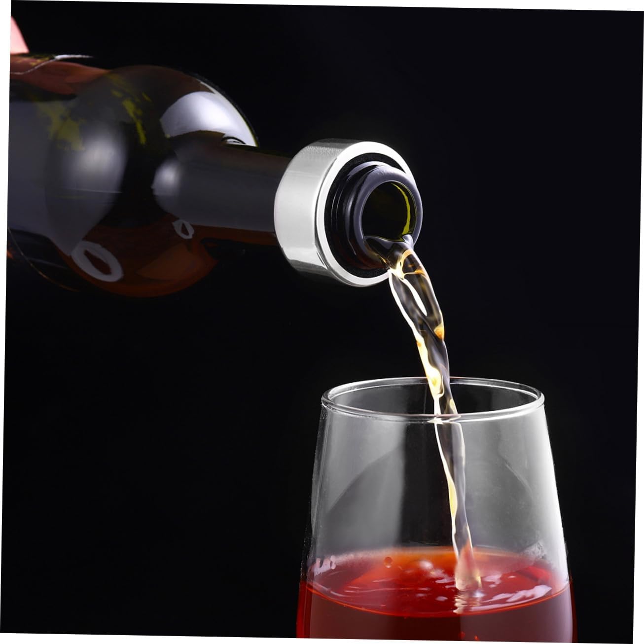 Wine Bottle Collar Ring Drip Stop Leak-proof 4pcs Stainless Steel