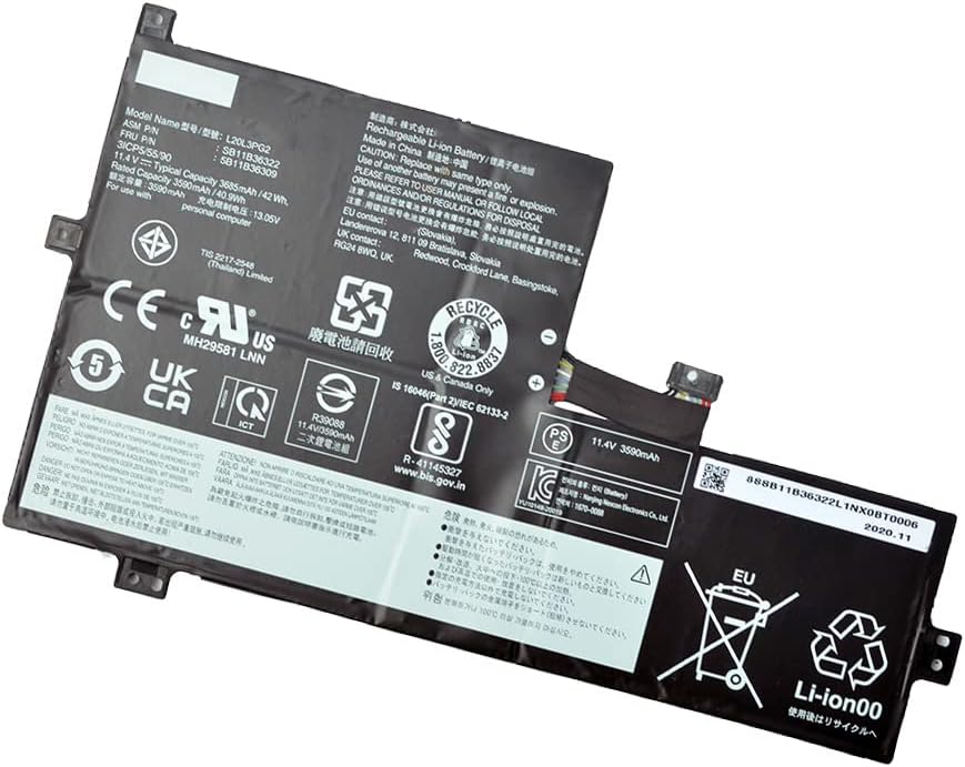 互換 適用の L17L2PB5 38Wh 対応 For E43-80 K43C-80 V330-14IKB 330-14ISK V3 互換 L17L2PB1 L17C2PB1 3948mAh/30Wh For E43 E43-80 K43C-80 E4-ARR V3