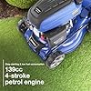 Hyundai 17" (42cm) Petrol Self-Propelled Lawnmower – 139cc 4-Stroke Engine, Recoil Pull Start, 5 Cutting Heights, 45L Grass Collector, Foldable Handles for Compact Storage