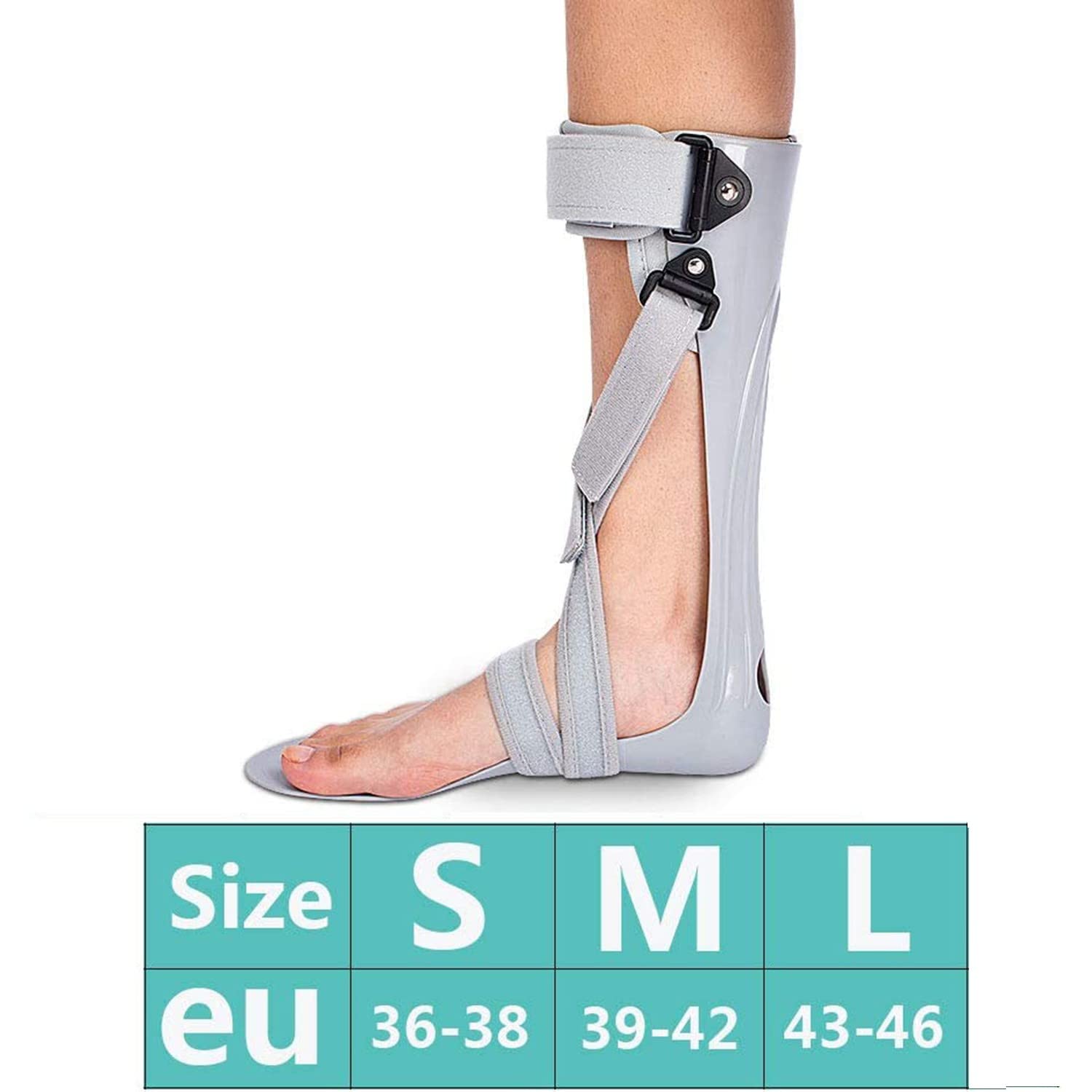 Ortesis de Pie Caído, Zapatos Correctivos para Corregir Ortesis en Valgo, Lesión Tobillo-Pie del Tendón Aquiles, Tobillera, Alivio del Dolor Artritis, Fascitis a Base Hierbas, Etc. Left Foot,M