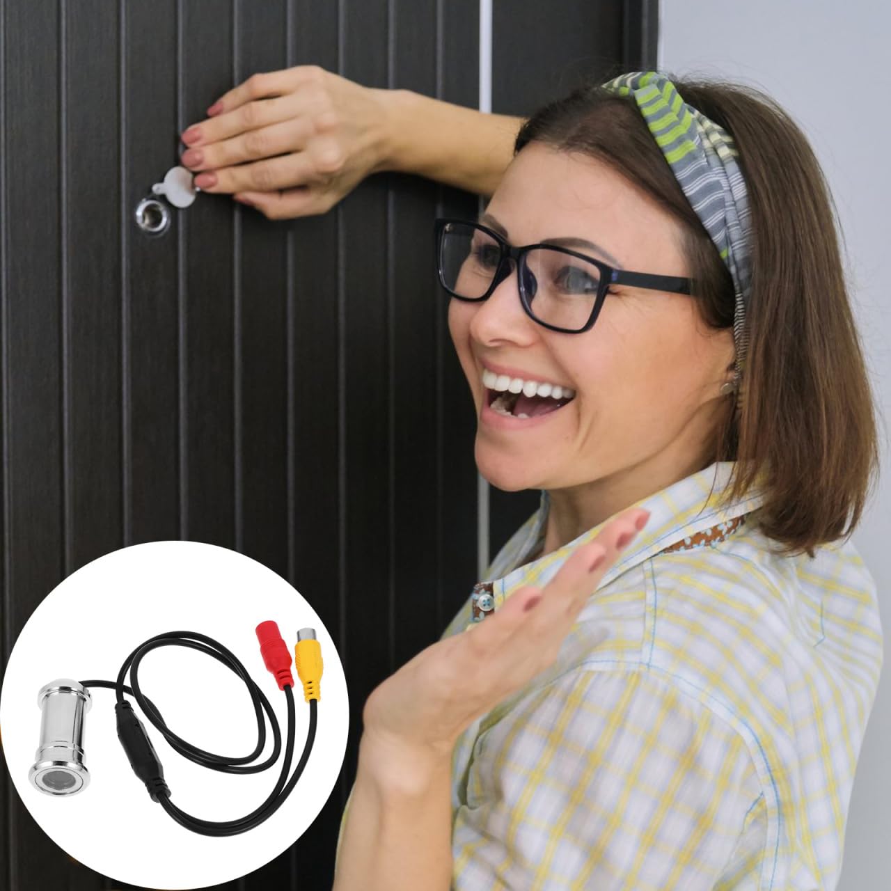 Mobestech Surveillance de la caméra Viedo avec câble de caméra vidéo, câble de caméra vidéo, oculaire de trou, de et mini caméra