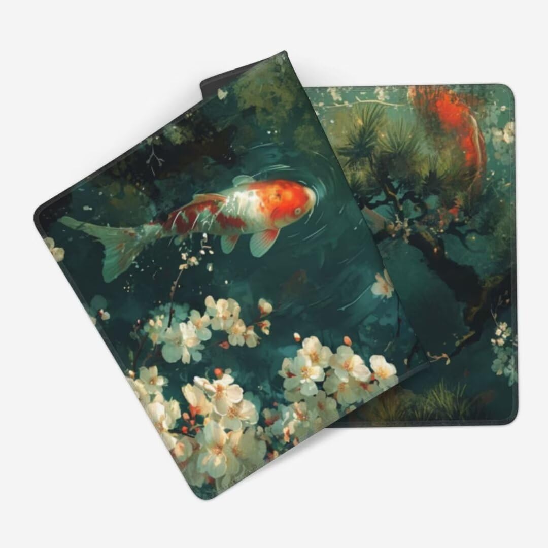 Koi Alfombrilla Ratón XXL Alfombrilla Raton 1200 x 600 mm, Gaming Alfombrilla Ratón Mar Alfombrilla Escritorio Grande, Impermeable Mousepad Base Antideslizante Mouse Pad XXL para Gamers, Oficina M72