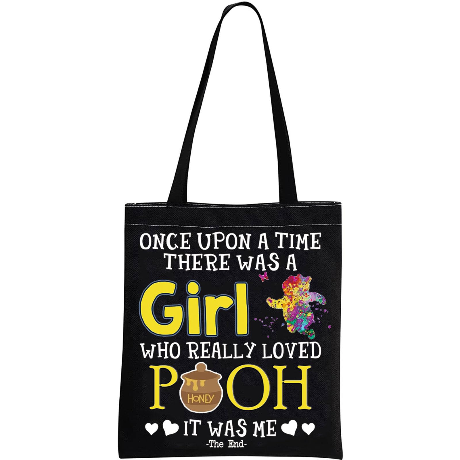 GJTIM Movie Inspired Bear Travel Bag Bear Accessories Bear Zipper Pouch for Bear Lovers (LovedP ToteBlack)