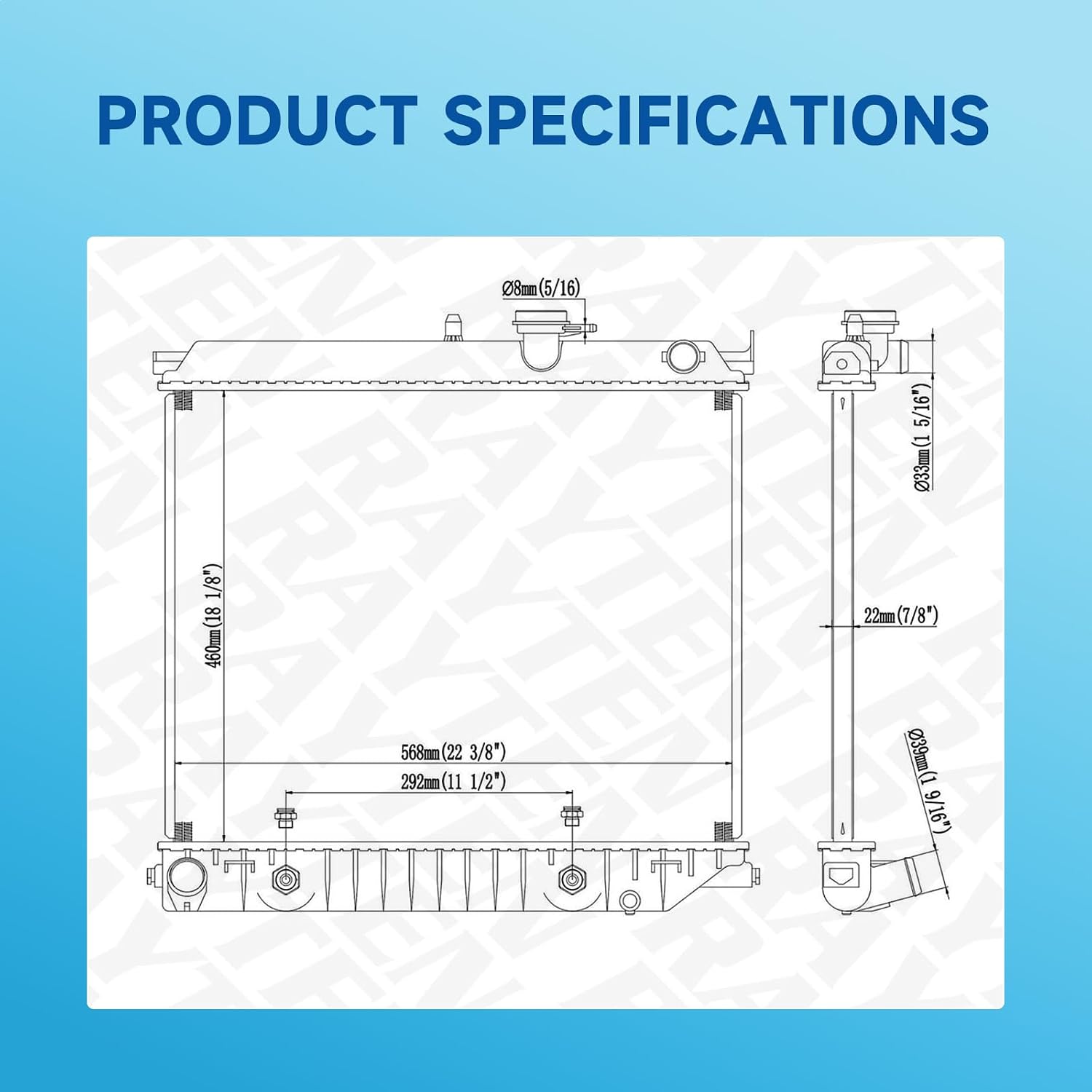 Rayten 2707 Radiator Compatible with 2004-2012 Chevrolet Colorado 2.8L 2.9L L4 3.5L 3.7L L5 & 2004-2012 GMC Canyon & 2006-2008 Isuzu i-280 i-290 i-350 i-370 2.8L 2.9L L4 3.5L 3.7L L5 8151208620