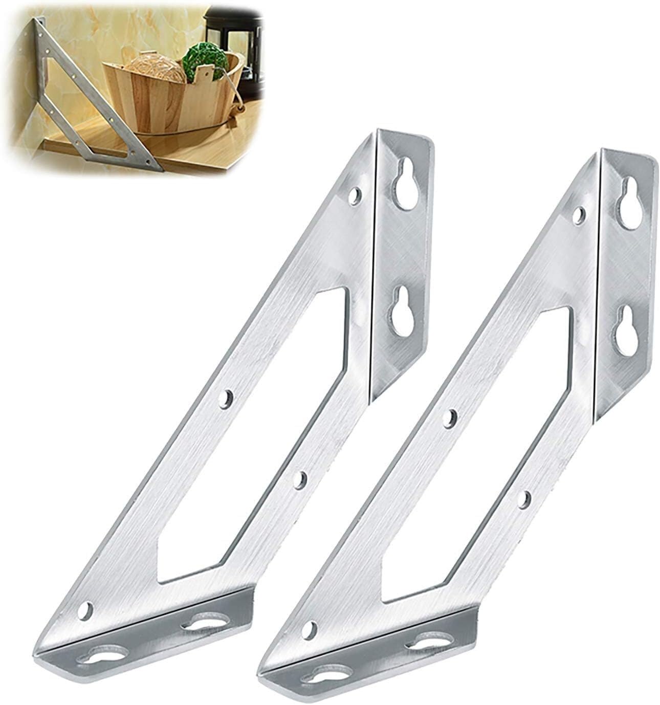 Bracket, Angle Brace, Shelf Bracket, L-Shaped for Wooden Cabinet Furniture