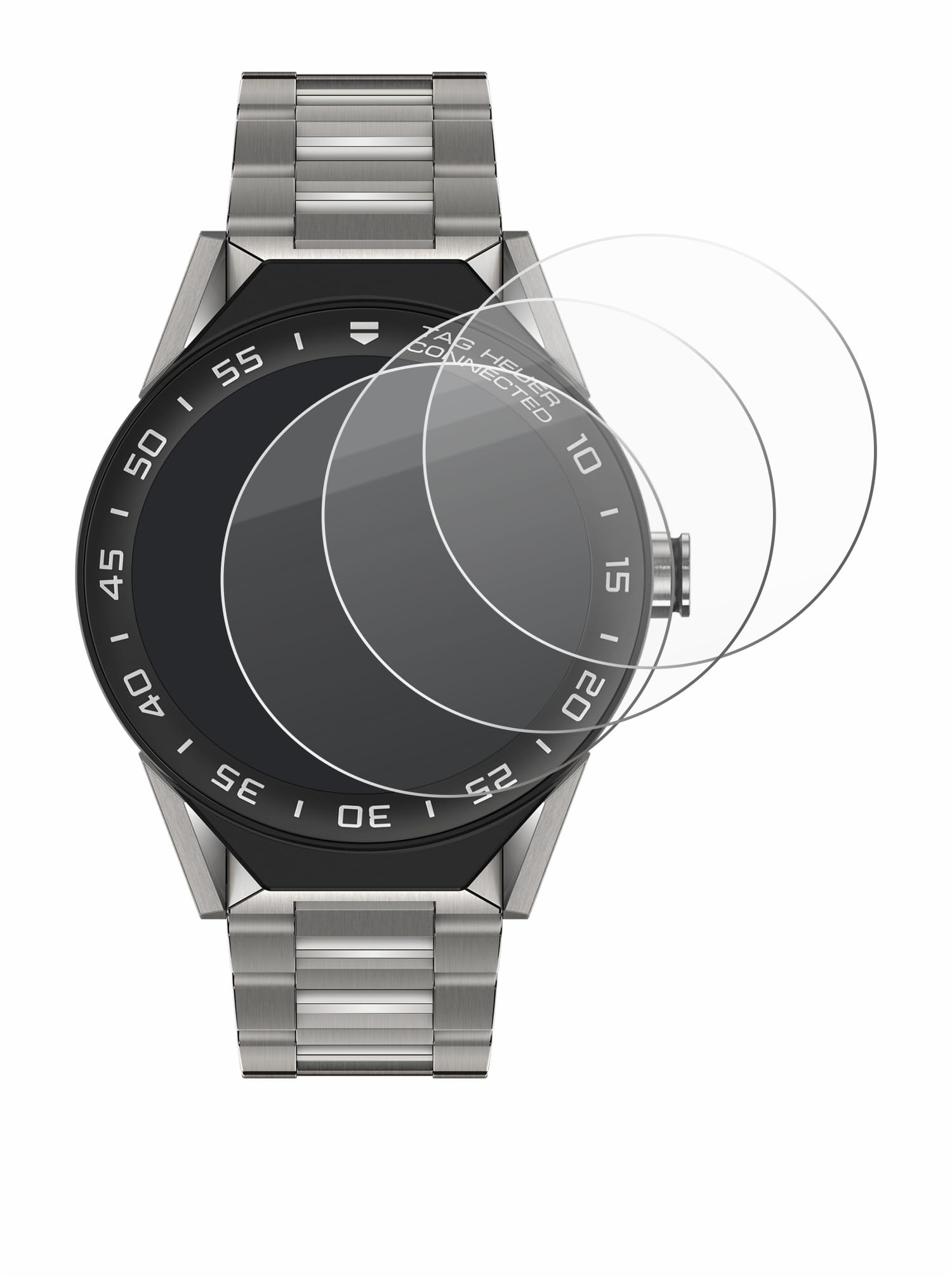2x Full-Cover per TAG Heuer Connected 2020 Pellicola Trasparente