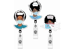 Gersoniel Black Girl Nurse Badge Reel: Essential Healthcare Accessory for Women