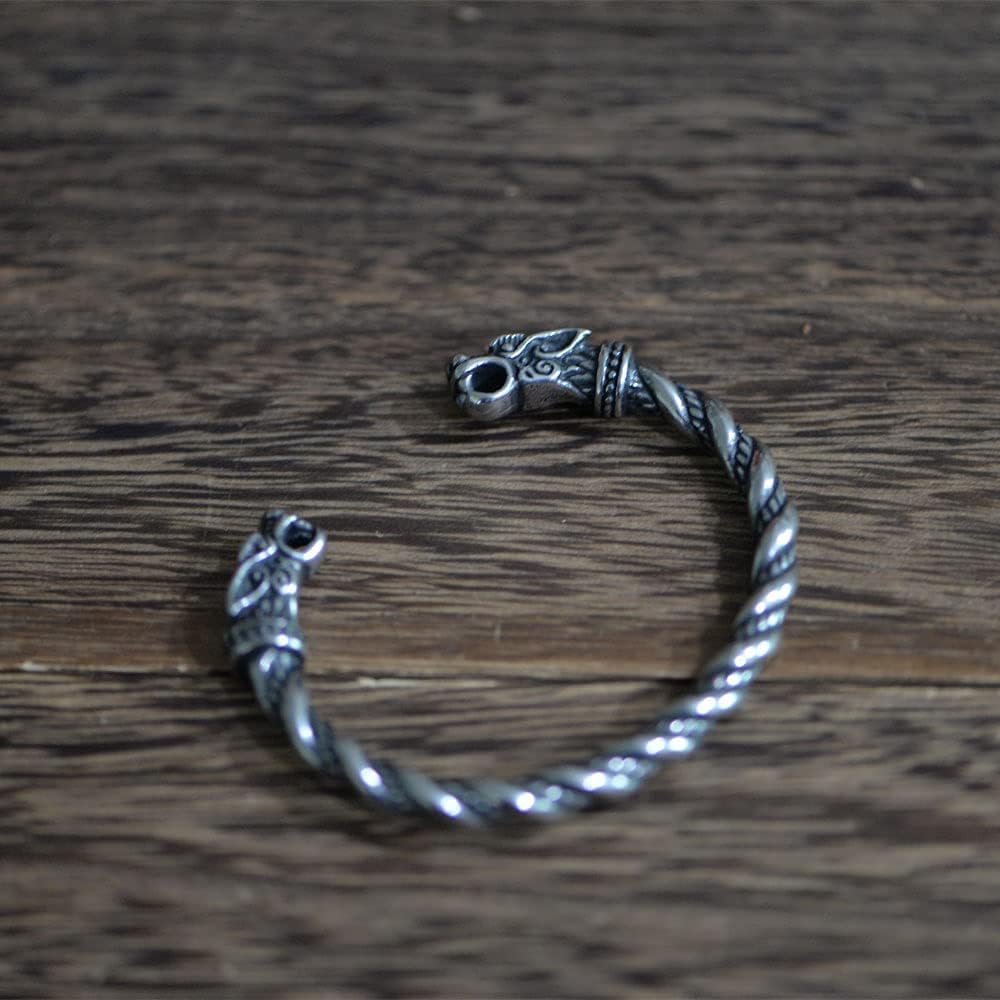 Stainless Steel Viking Bracelet Men's Cuff Bracelet For Men Talisman Jewelry - Image 5