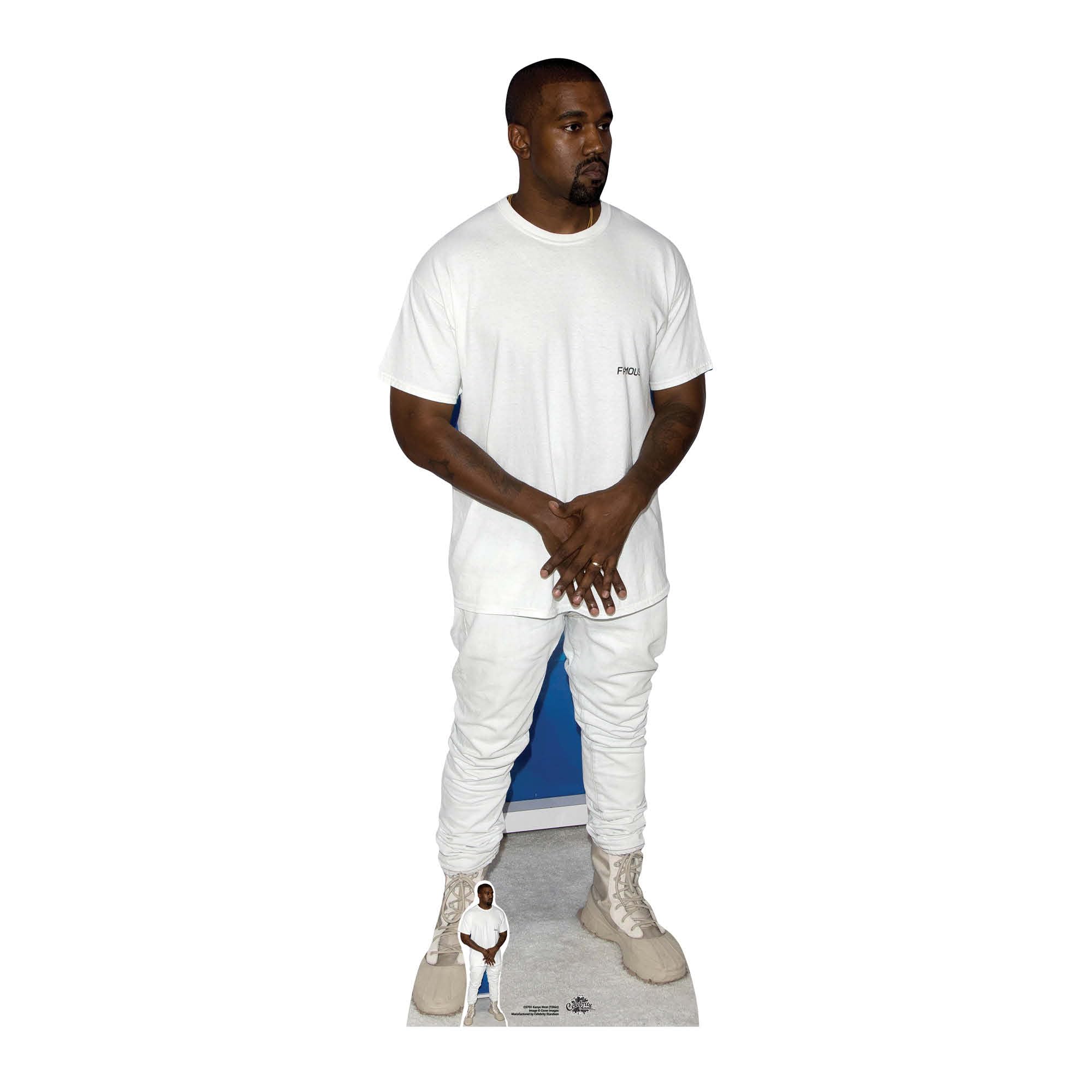 Kanye T Shirt Lifesize & Mini Cardboard Cutout / Standee / Standup rapper