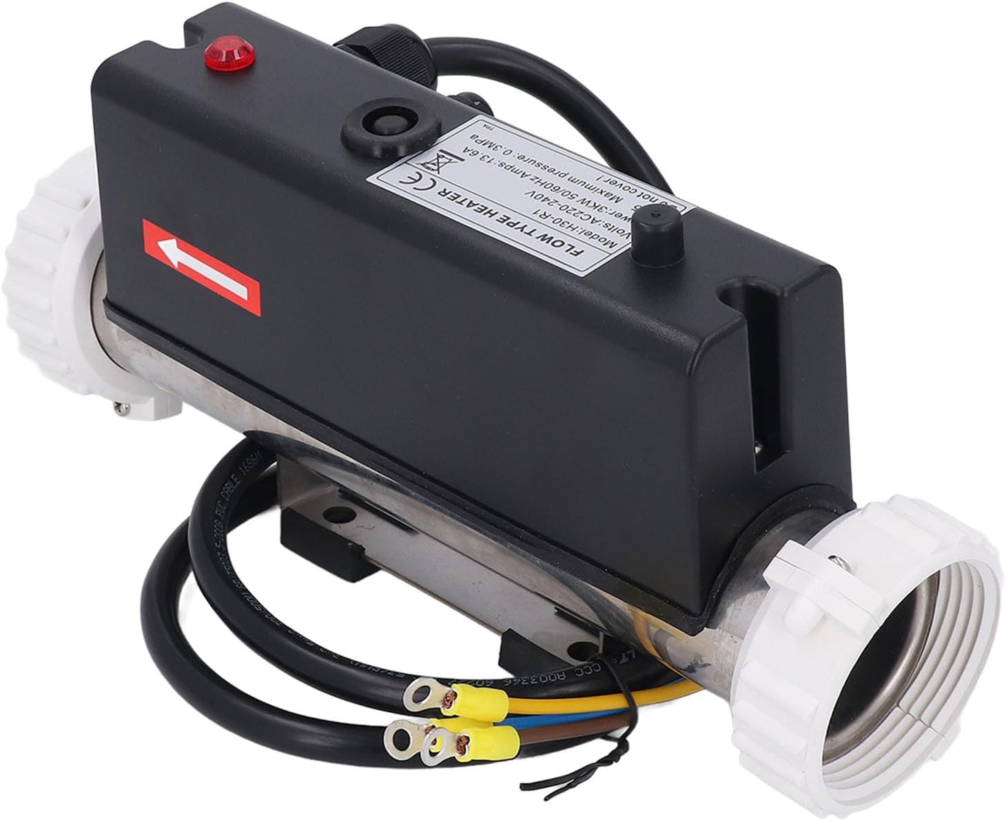 3000W Pool Heater, Electric Water Thermostat with Temperature Control Self Heating for Spa Bathtub, Swimming Pool, Hardwired, with Circulation System, Pressure Switch (2KW)