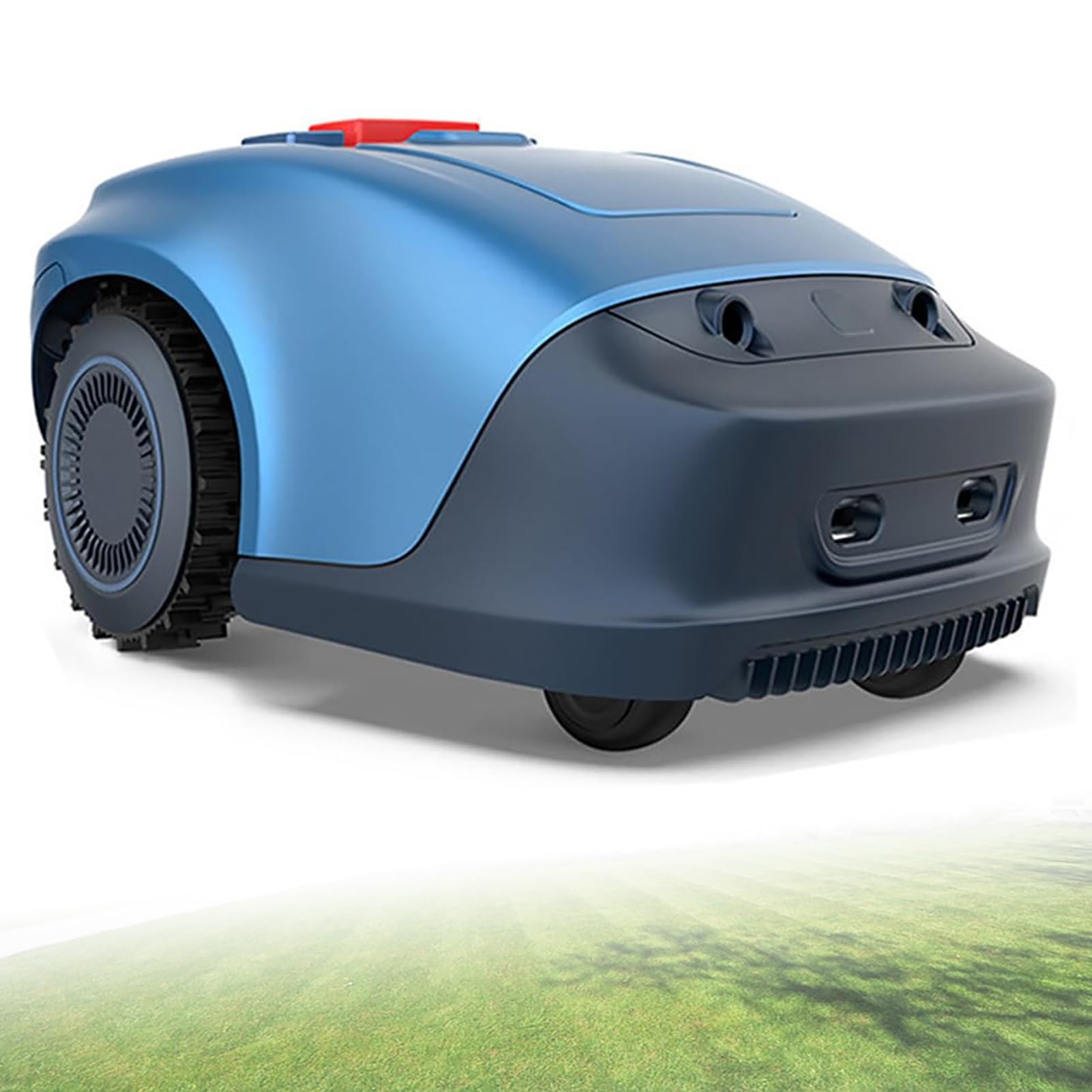 Rasaerba robotizzato senza fili perimetrali, rasaerba robotizzato da 1/4 di acro, tagliaerba robotizzato con stazione di ricarica, controllo APP con confini virtuali, altezza di taglio 20-55 mm, pende