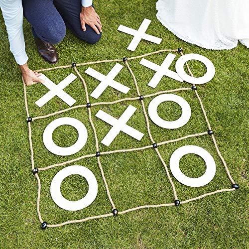 Ginger Ray Wedding Garden Games Outdoor Noughts & Crosses - Botanical Wedding