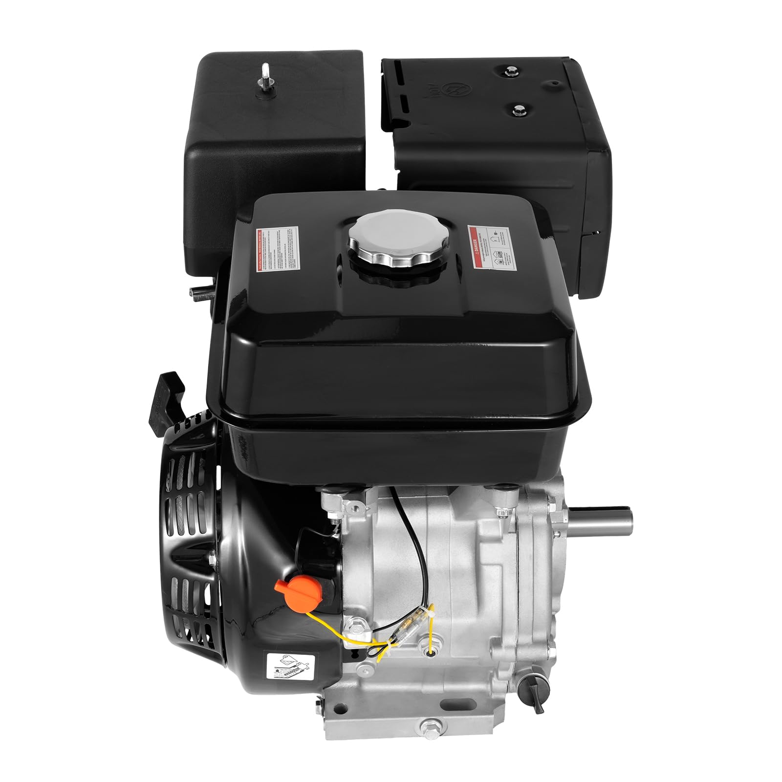 Moteur à essence à 4 temps 15 CV 9,7 kW 420 CC refroidi par air OHV Faible consommation de carburant Moteur sur pied avec réservoir de carburant de 6,5 l Moteur à essence 1 cylindre