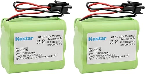 Kastar Paquete de 2 baterías Ni-MH de 7.2 V 2600 mAh de repuesto para radio Tivoli PAL iPAL Audio MA-1 MA1, MA-2 MA2, MA-3 MA3