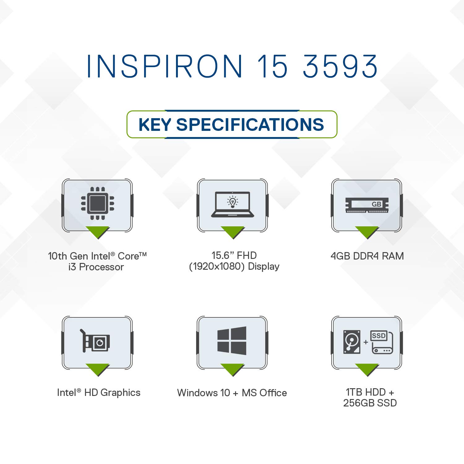 Amazon.in: Buy DELL Inspiron 3593 39.62cm (15.6 Inch) FHD Laptop