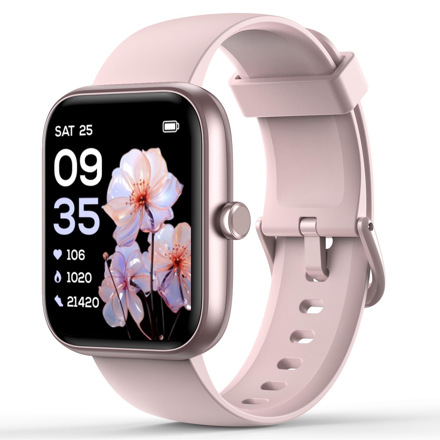 Smart Watch for Men Women with Bluetooth Call,Alexa Built-in Smartwatch,1.8" DIY Dial Fitness Watch with 100+ Sport Mode,IP68 Waterproof Watch Compatible with Android iOS