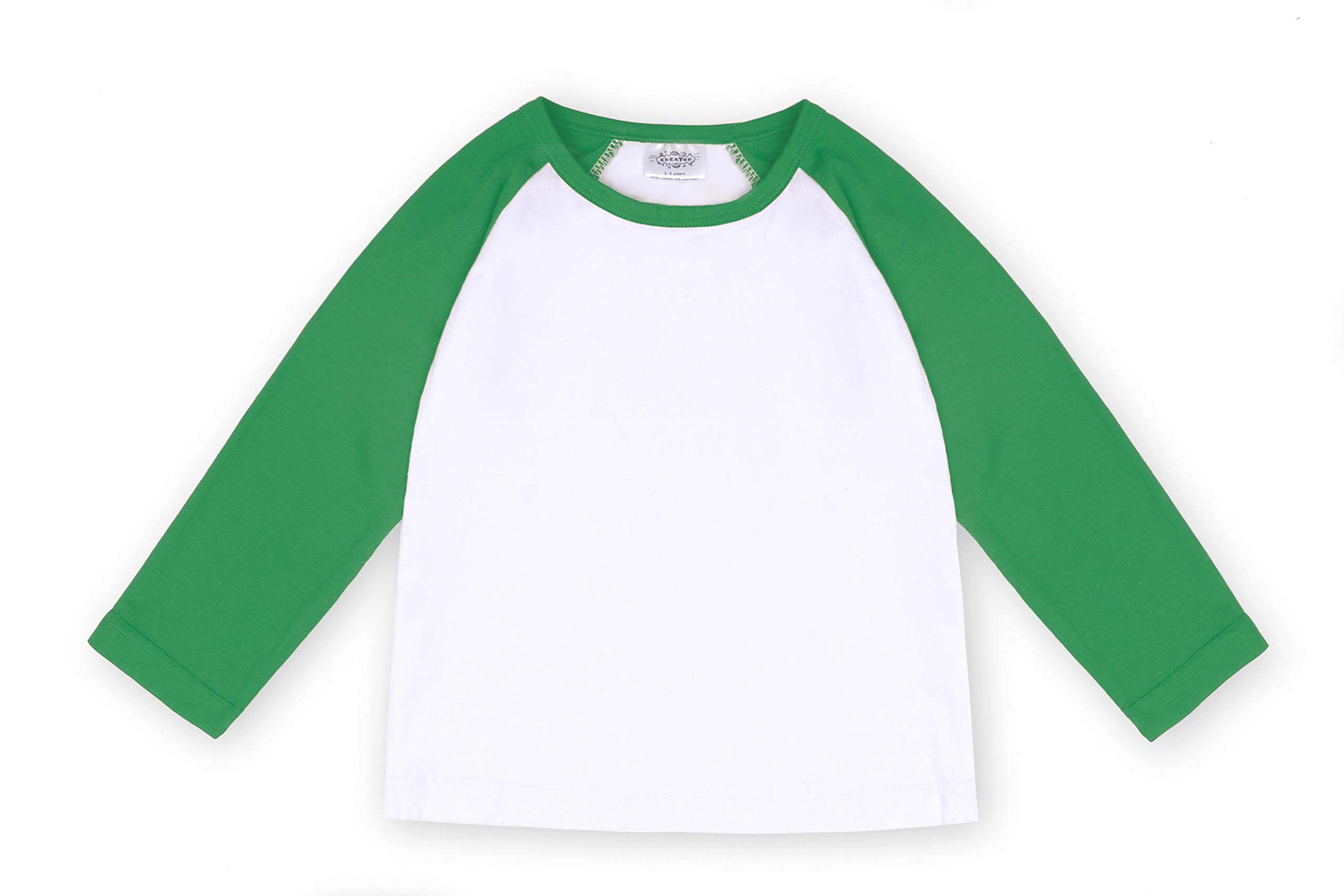 CREATOR Toddler Baby Girls Boys Long Sleeve Shirts Raglan Shirt Baseball Tee Cotton T-Shirt
