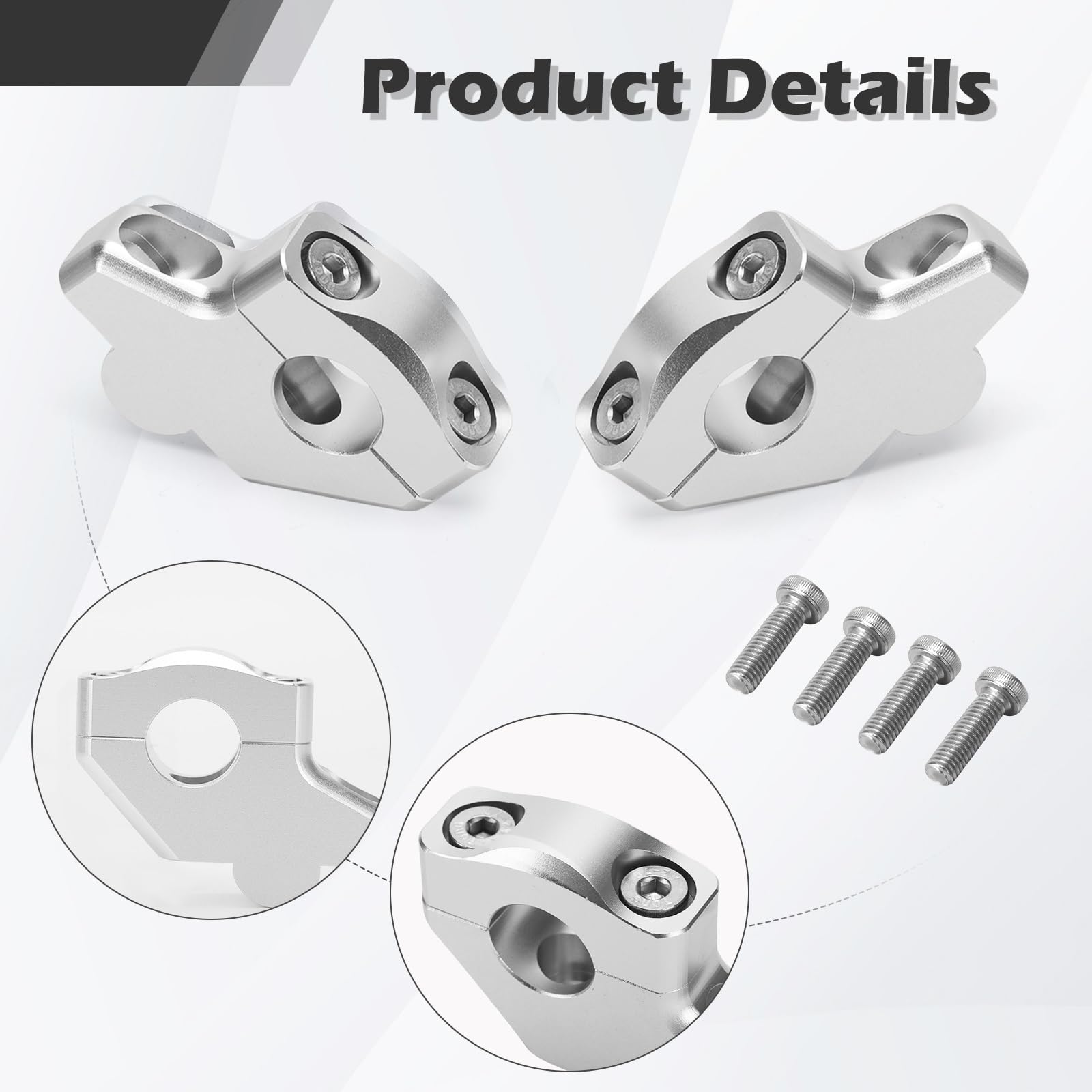 Rialzi Manubrio Offset 22 Mm (7/8") Per S&uzuki Bandit GSF250 400 600 650 750 1200 1250, Sollevare E Arretrare Il Manubrio.