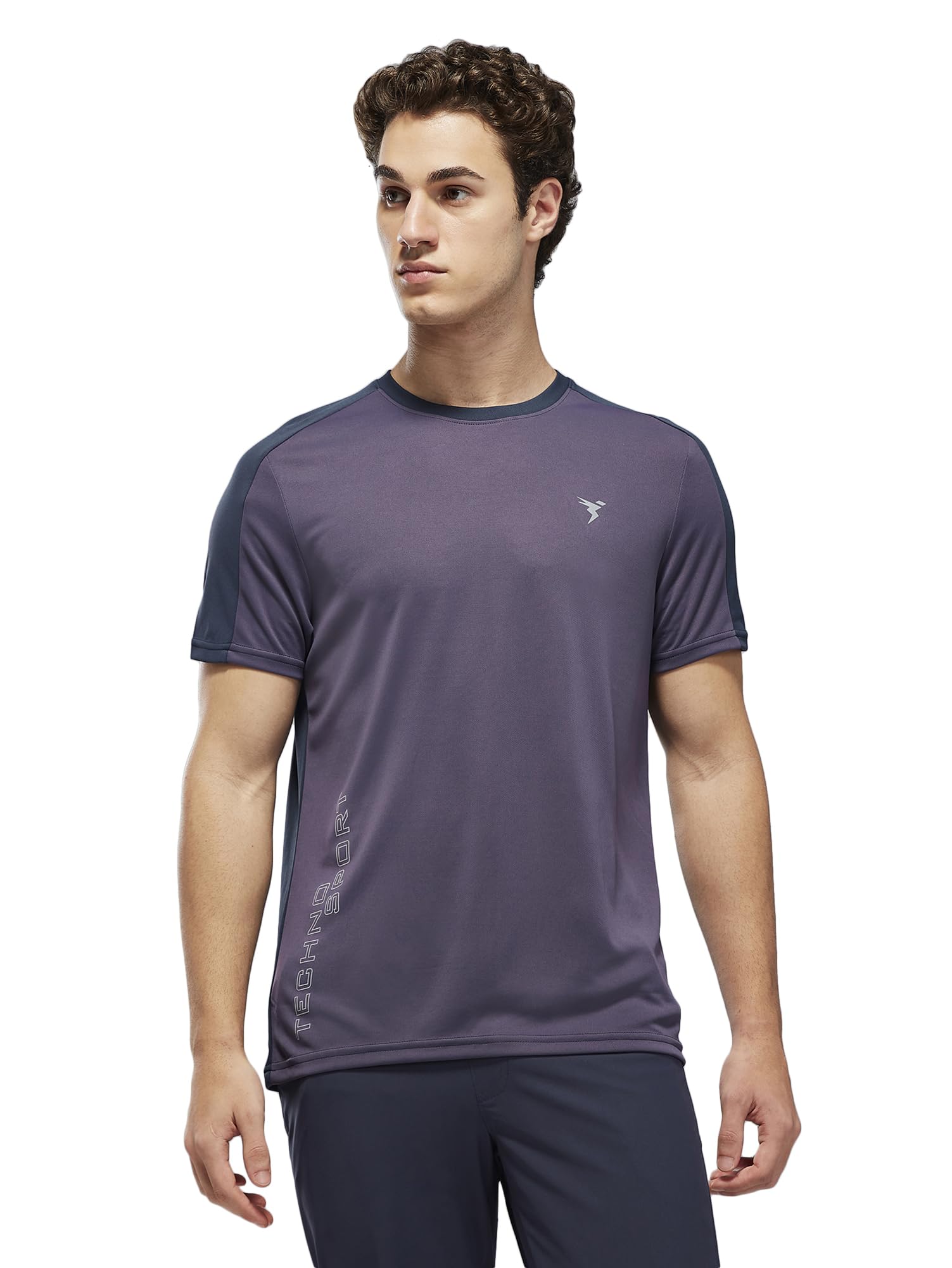 Men's Slim Fit Color Block Short Sleeve T-Shirt with Technocool, Quick Dry and Anti Microbial Fabric for Sports, Gym and Regular Uses-image-42