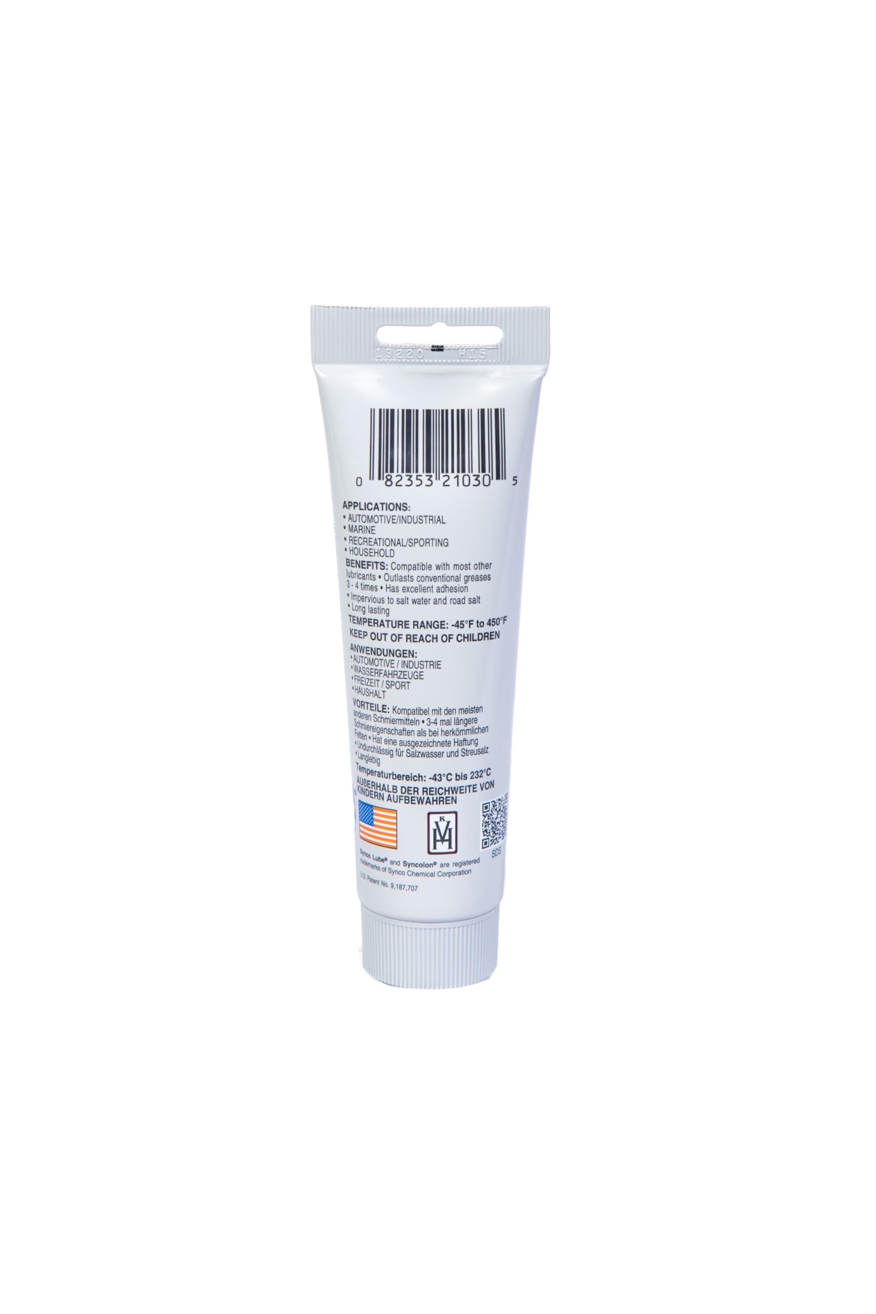 Super Synco Lube Grasa sintética multiusos con Syncolon PTFE 85 g tubo + aplicador 10201