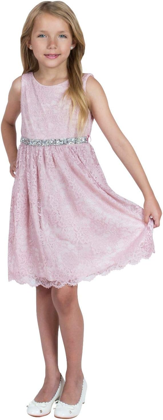 iGirlDress Big Girl Stretch Lace Tulle Skirt Husky Plus Size Flower Girl Dress