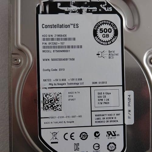 Quasi Per 3.5 6 Per Server Per ST500NM0001 F98GY 0F98GY 7200 RPM hdd 500 GB sas