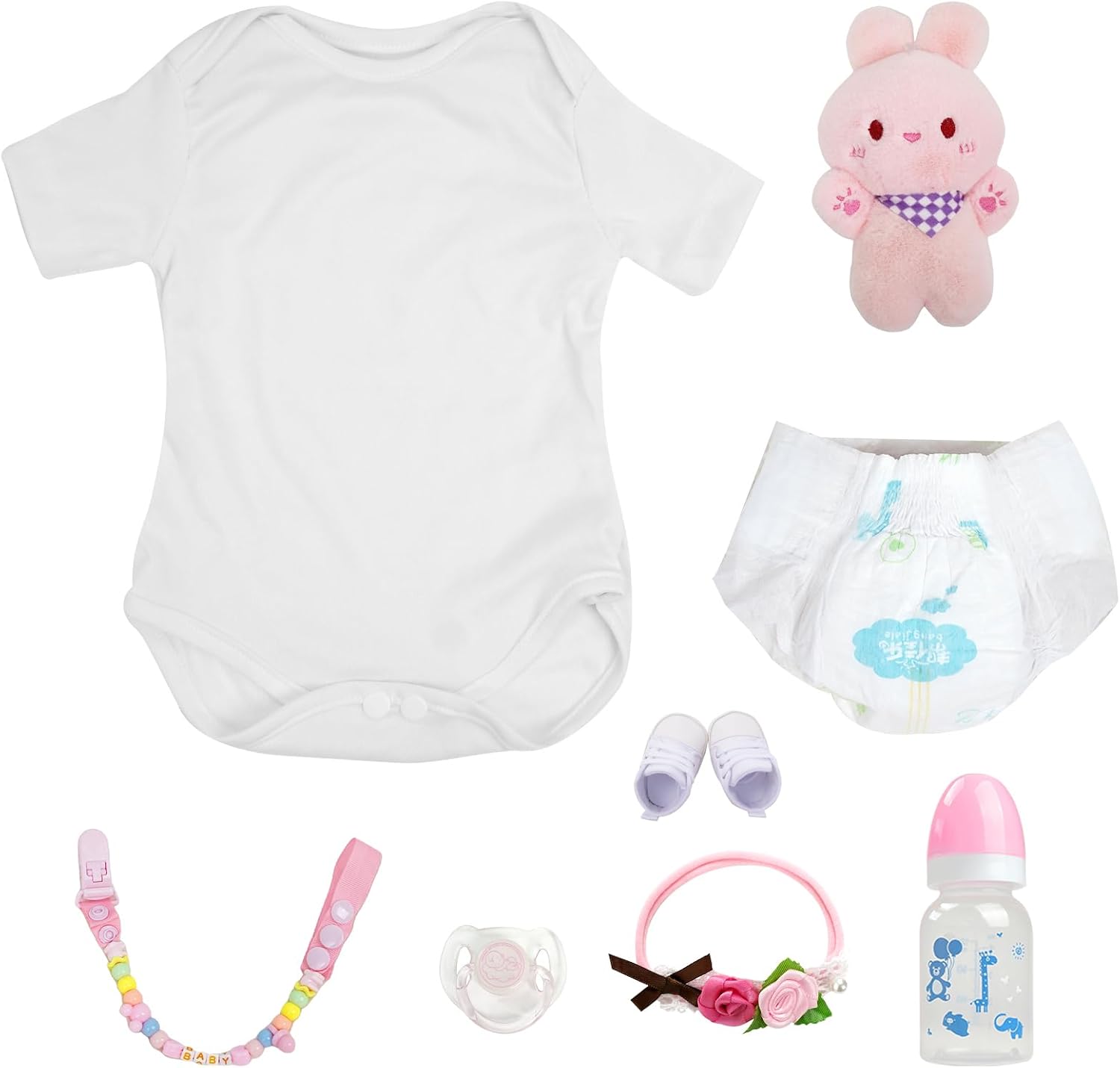 Brastoy Bebê Reborn Boneca Realista Menina Corpo de Silicone Original Pintado 48cm Olhos Castanhos