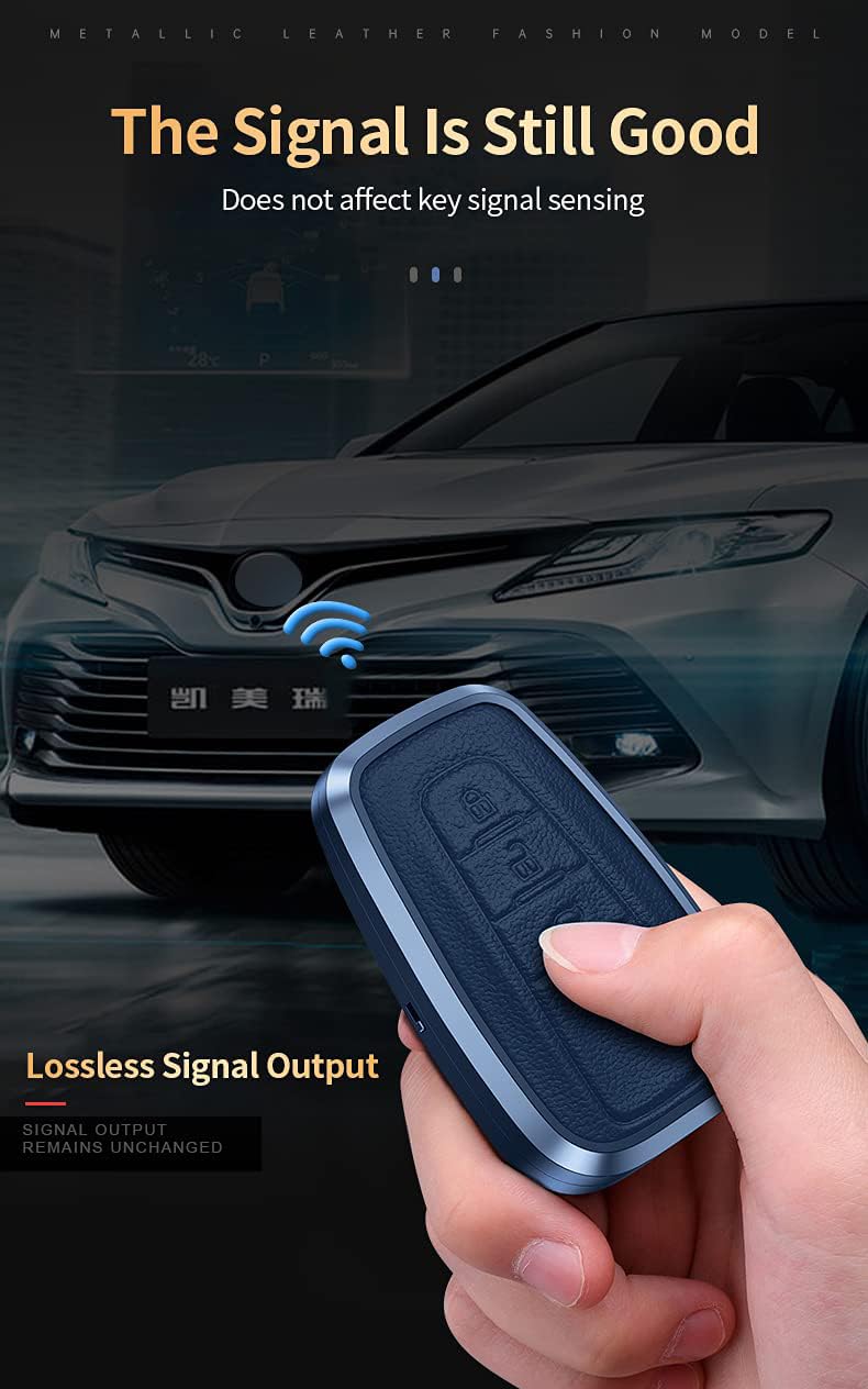 ontto Custodia Cover Protettiva per Chiave Telecomando Auto in TPU per Toyota CHR Camry RAV4 Corolla Yaris Aygo Prius Land Cruiser Hilux Guscio Protettivo Coprichiave Portachiavi 2 Tasti -Rosso