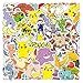 Sticker Set 50 Stück Anime Pokemon Graffiti Pokémon Aufkleber,Wasserfeste Vinyl Kinder Cartoon Stickers für Auto Fahrrad Motorrad Skateboard Moped Koffer Laptop DIY Scrapbooking Deko