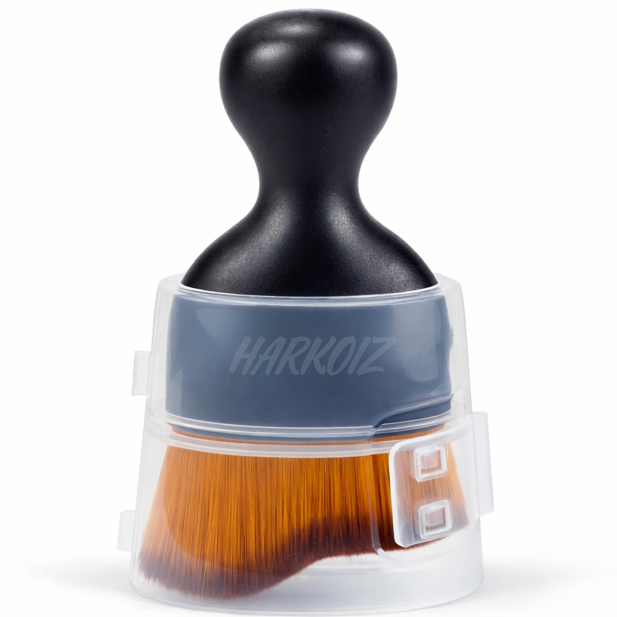 Premium Flat Top Foundation Brush with Travel Case – Ultra Soft Dense Kabuki Bristles for Smooth, Streak-Free Makeup | Professional Makeup Brush for Liquid, Cream & Powder Foundation (BLACK)-image-43