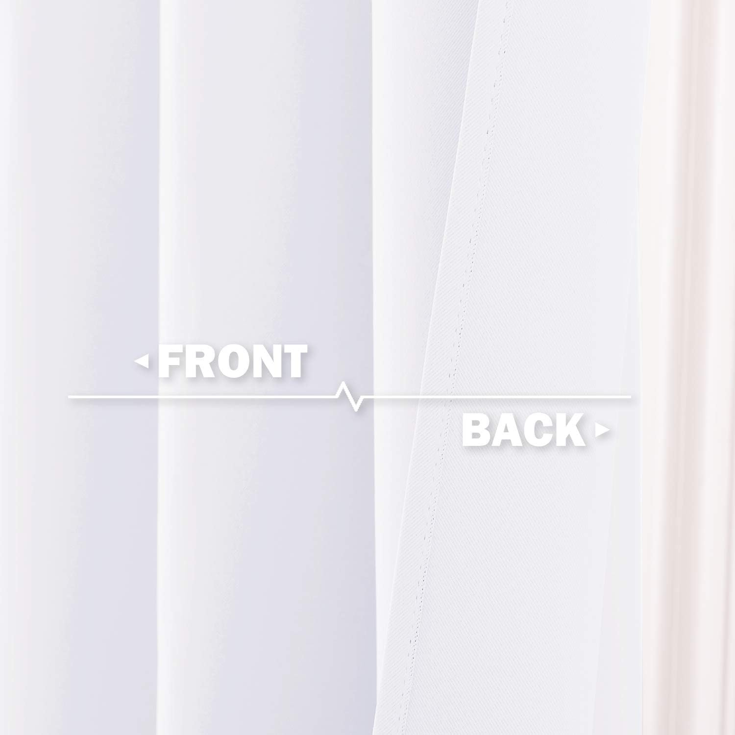 NICETOWN Small Window Tiers Curtain for Bathroom Basement, 52 W x 30 L