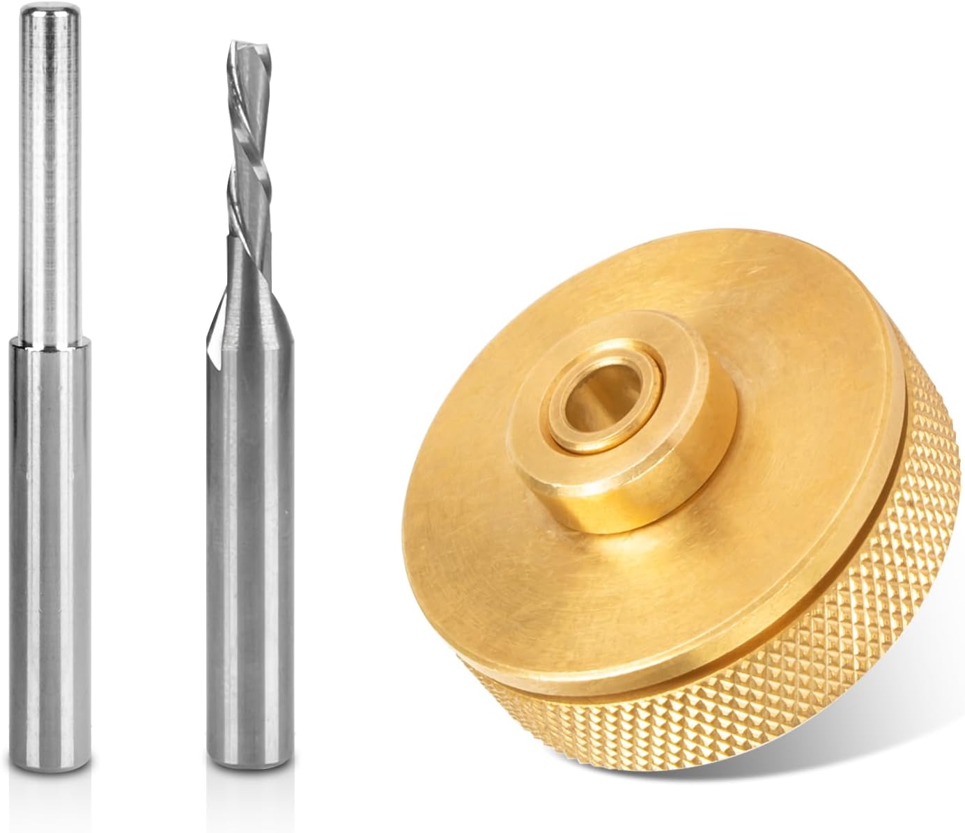 Freud FT1500 Inlay Template Guide Set with Router Bit - Butterfly Inlay ...