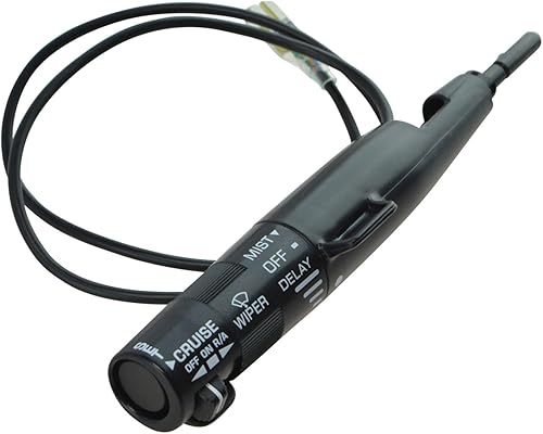 Interruptor de palanca de brazo de limpiaparabrisas de control de crucero negro para Chevy Truck Pontiac