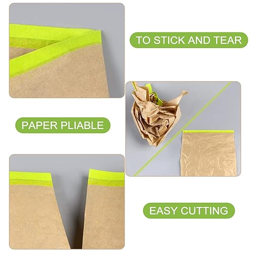 Miniatura 3 de Papel de enmascarar, enmascarar pintura, rollo de papel de pintura automotriz con cinta, cinta y cortina para pintar, papel de enmascaramiento de