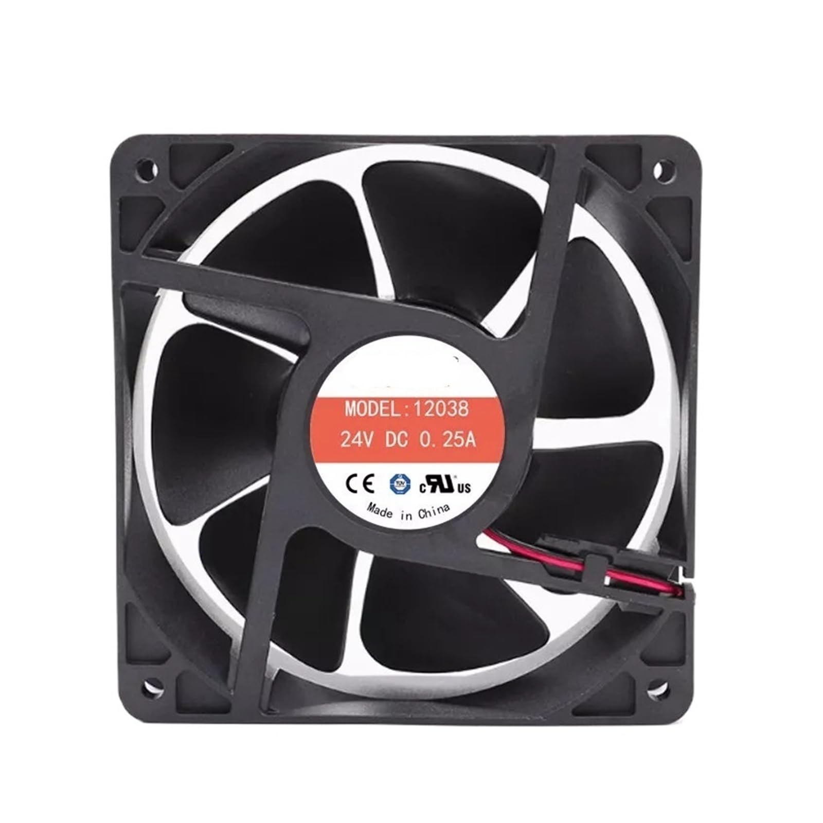 PEQYUACTE 120mm Cooing Fan 120x120x38mm1 12038 5V 12V 24V 48V dc 110v 220v Fan(24V 2wire)