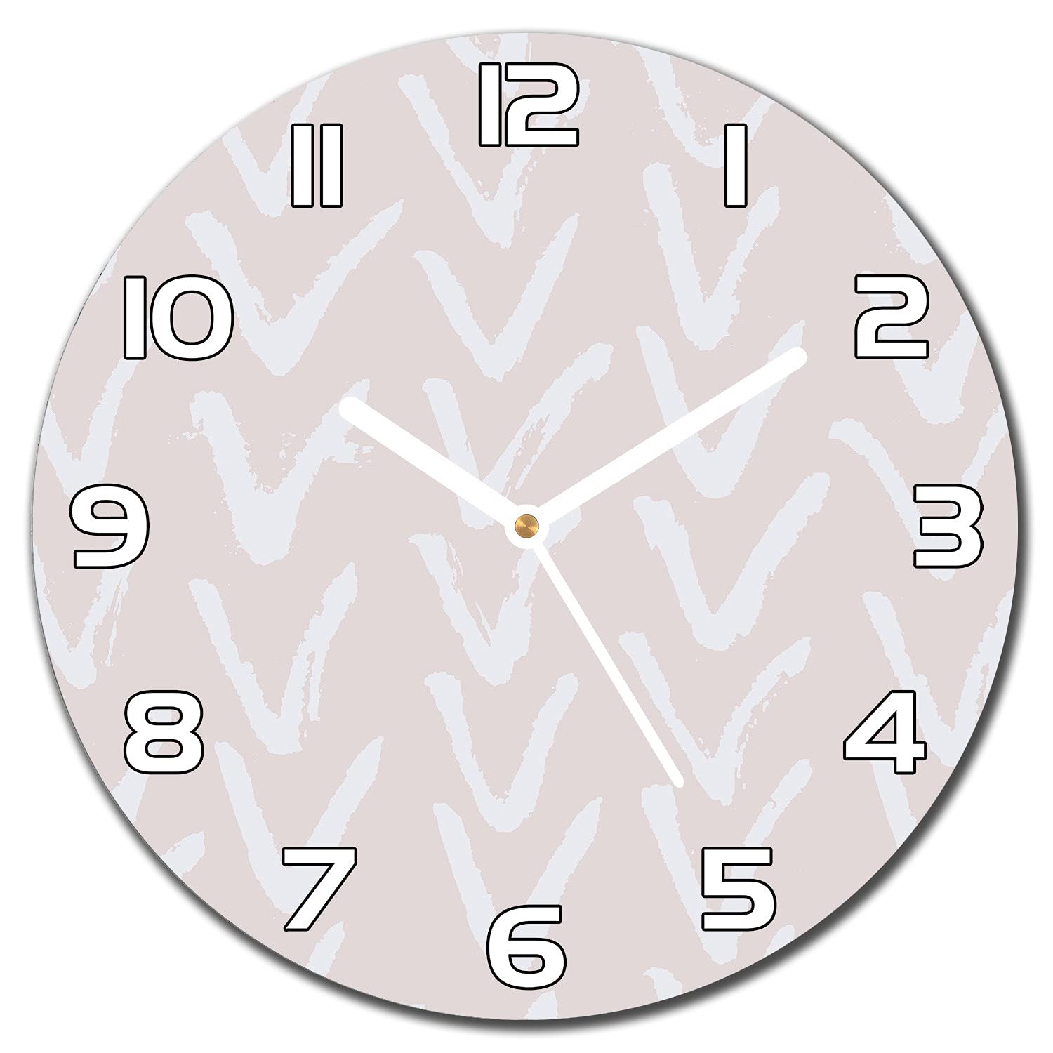 Horloge en verre Coloray 30 cm impression contemporaine haut de gamme pour intérieur épuré