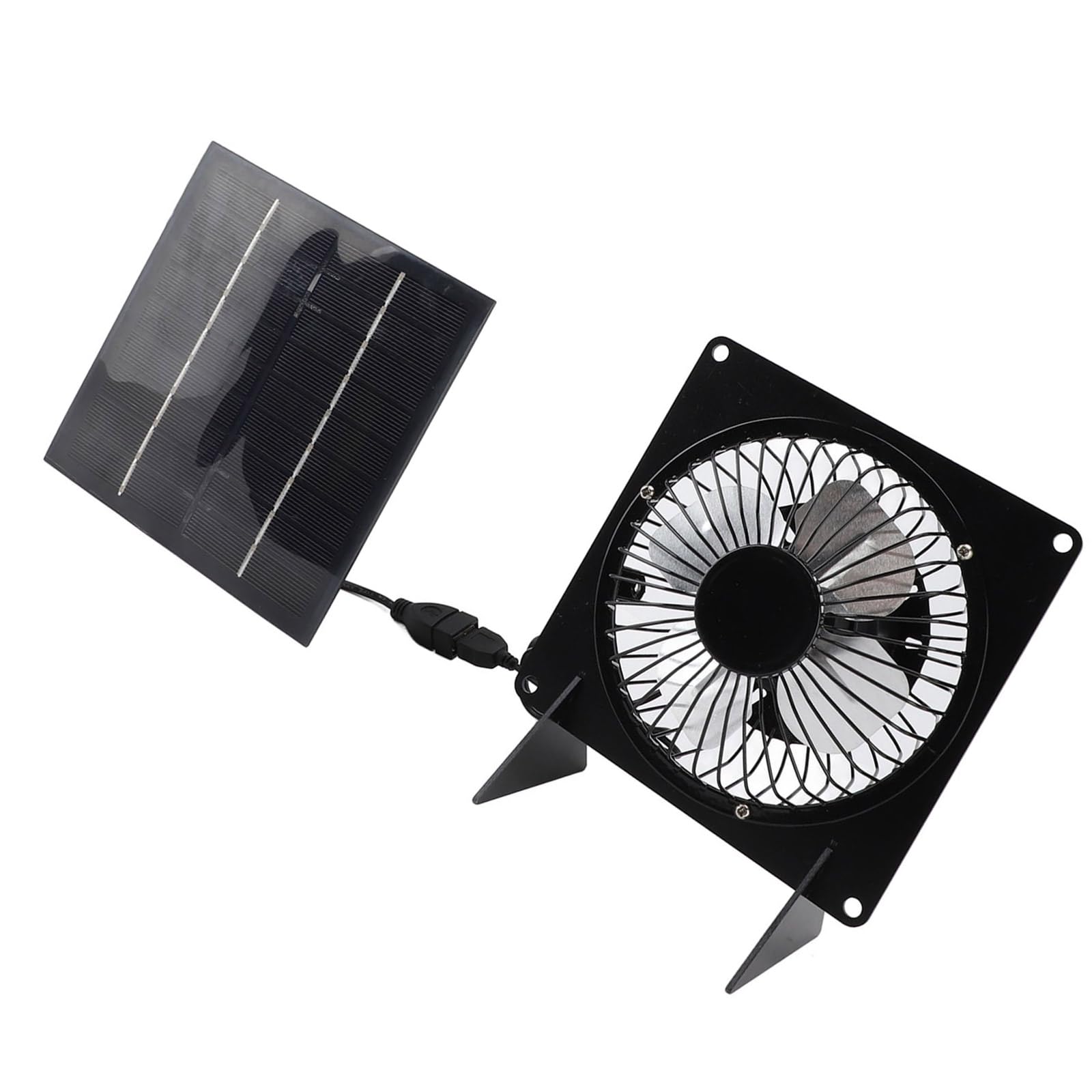 CHENZILIN Solar Power Ventilation Fan Kits Waterproof Monocrystalline Exhaust Fan for Chicken Coops Greenhouses Sheds Pet Houses