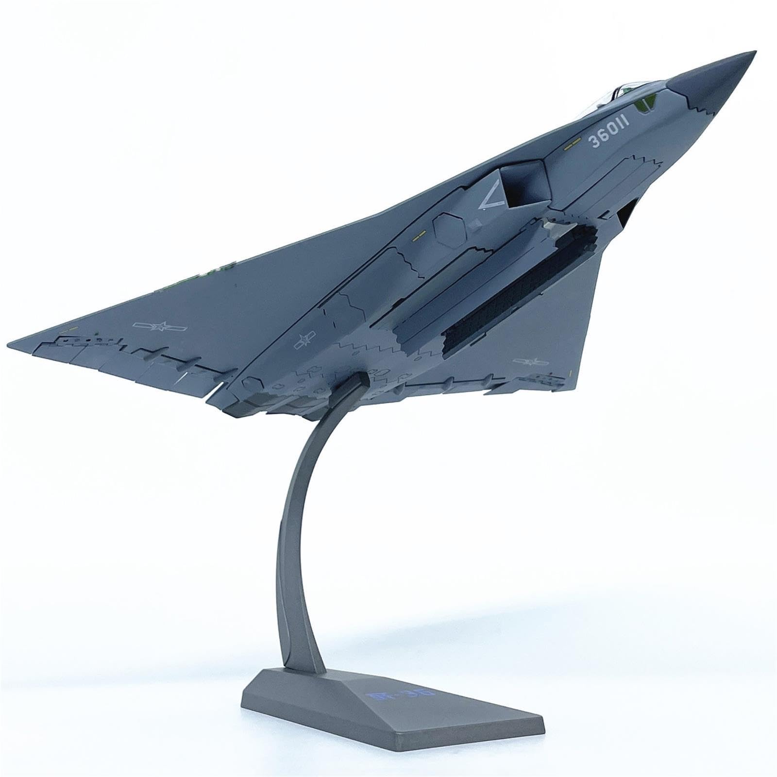 aerei a reazione Decorazione in lega per aerei da caccia J-36 Cina 1:100 regali per piloti