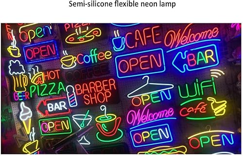 Miniatura 4 de Paneles de luz led inteligentes LED Neon Open Sign Light para negocios Pull Wire Conector Brillante Ligero y Energía Eficiente para Restaurantes
