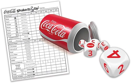 Miniatura 2 de MasterPieces Juego de dados con licencia oficial de Coca-Cola Shake It Up para familias