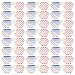 Party Sunglasses - 24-Pack of American Flag Plastic Slotted Shutter Shades, Patriotic Party Favors Supplies Eye-wear Glasses Props in Red, White, and Blue