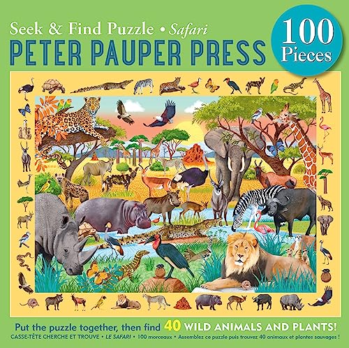 Safari Seek & Find 100-Piece Jigsaw Puzzle image 5